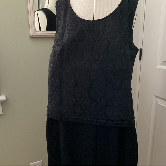 TRE’S YOU, BLACK LACE SLEEVELESS BLOUSE, SIZE: 16 - Picture 2 of 8